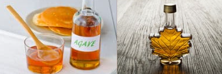 Comparing maple syrup with agave syrup