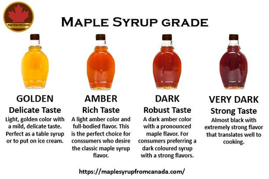 Why dark-grade maple syrup is produced in warm weather